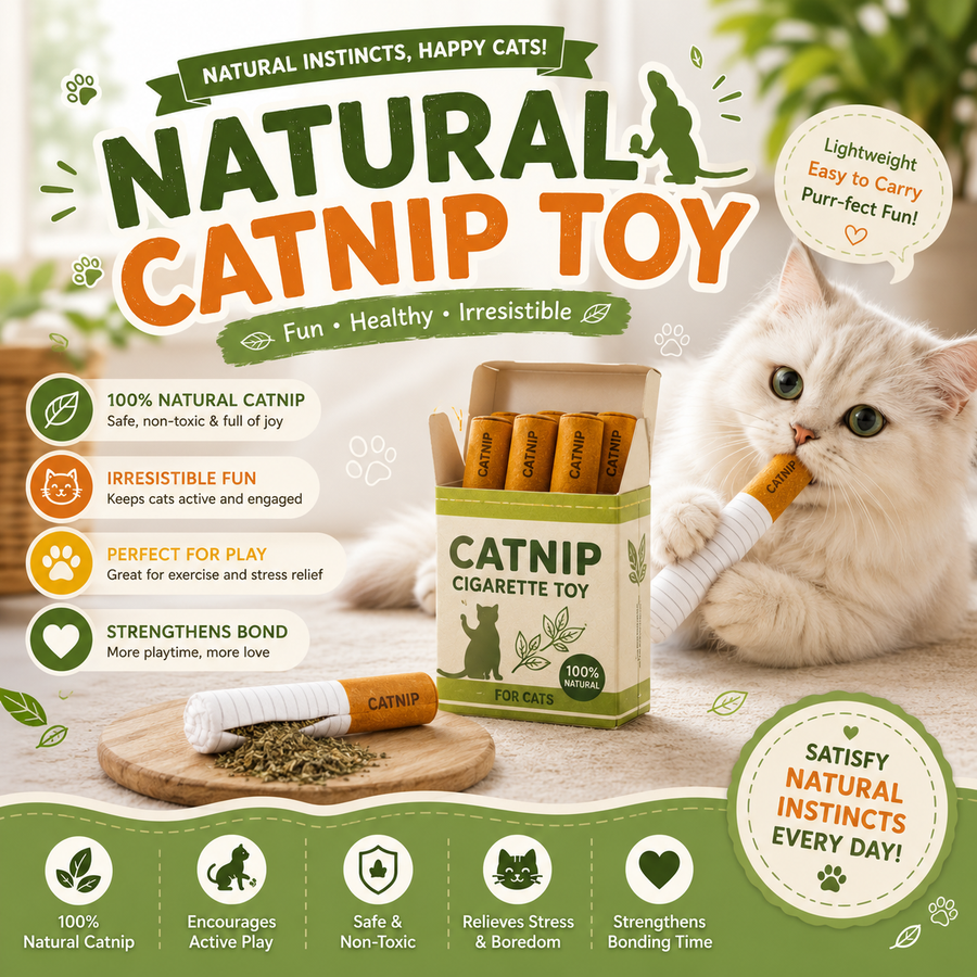 Premium Catnip Toy Set for Cats | Interactive Catnip Sticks