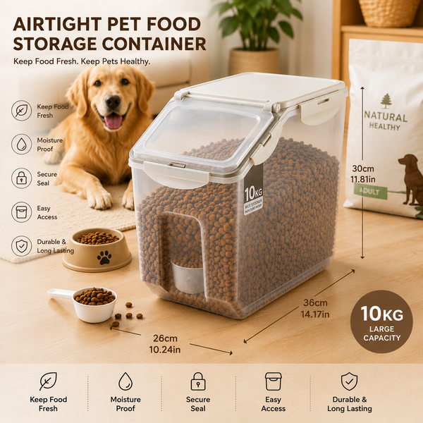 Airtight Pet Food Storage Container