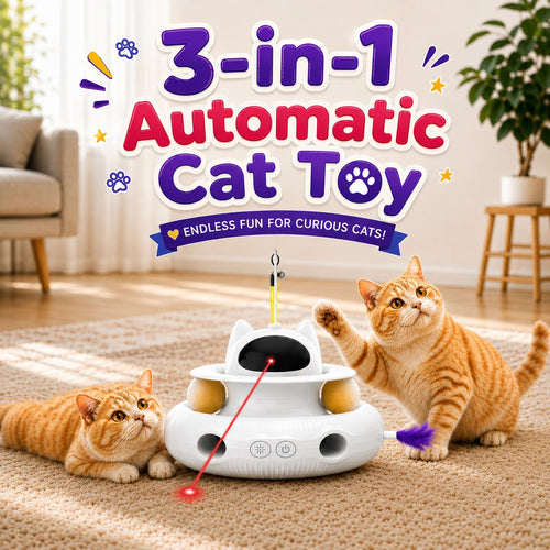 3-in-1 Automatic Cat Toy
