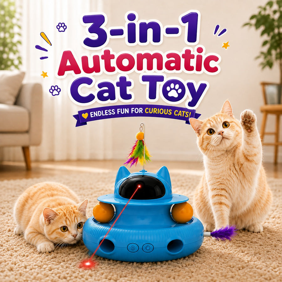3-in-1 Automatic Cat Toy