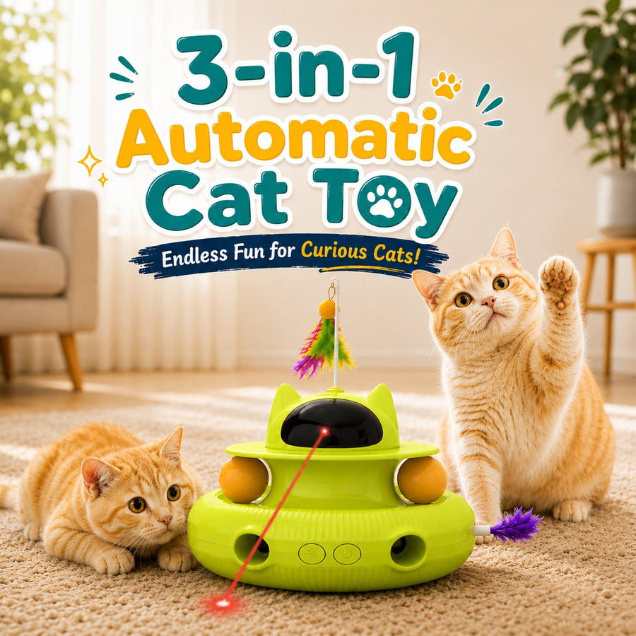 3-in-1 Automatic Cat Toy