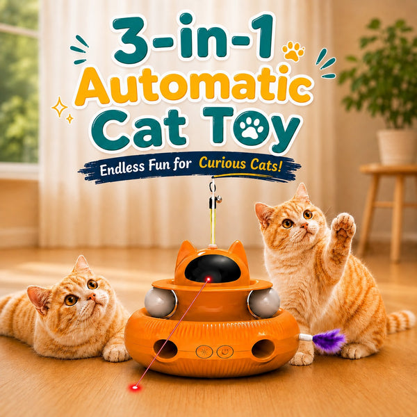 3-in-1 Automatic Cat Toy